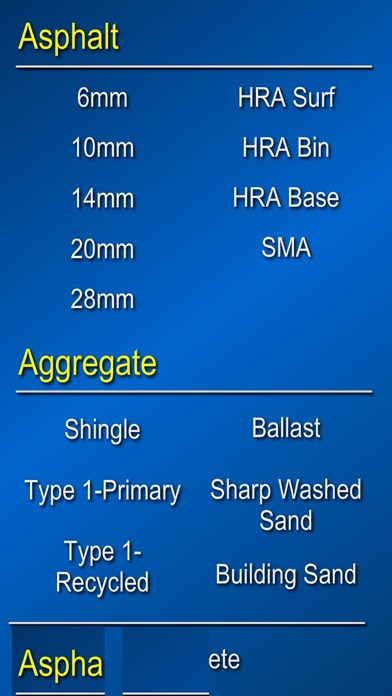Tonnage Calculator Screenshots