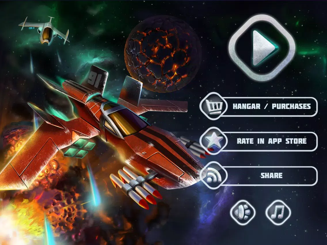 Galaxy Warfare Free - space shooter iPad 应用截图