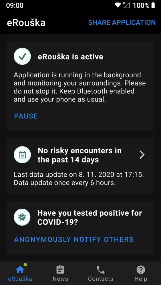 eRouška Screenshots