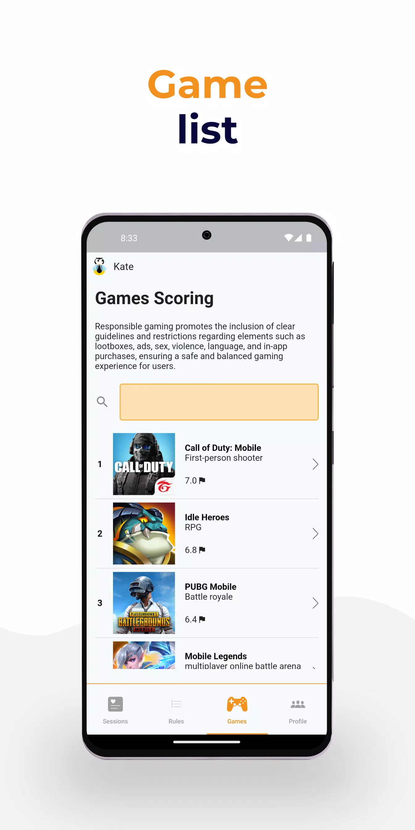 Digital parenting Screenshots