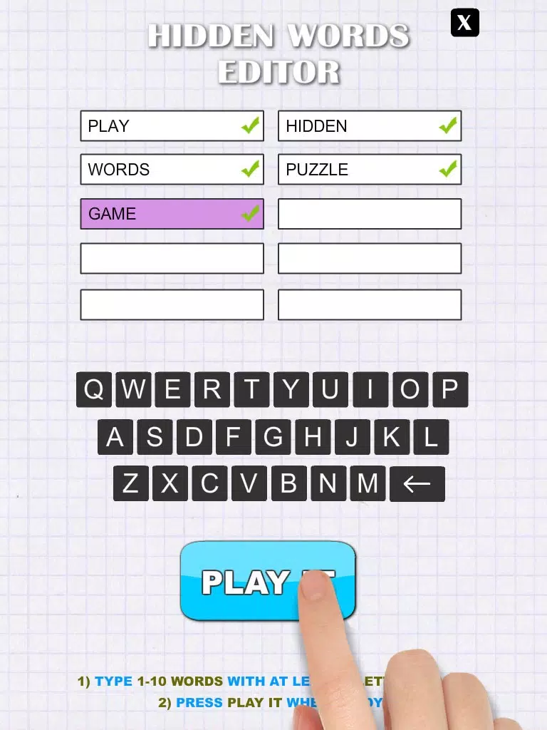 Hidden Words - Free Word Search iPad 应用截图