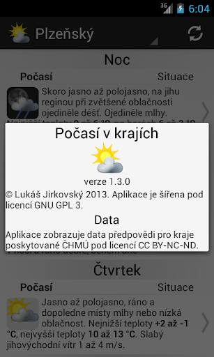 Počasí v krajích Screenshots