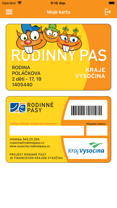 Rodinné pasy Screenshots