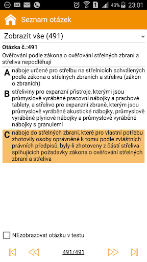 Zbrojní průkaz - testy Screenshots