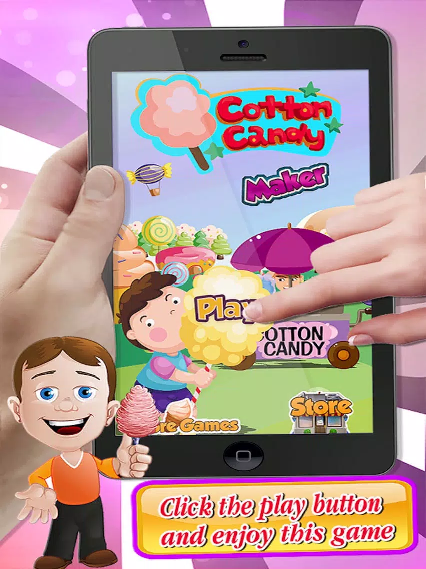 Baby Rainbow Cotton Candy Maker - Fun Cooking free iPad Screenshots