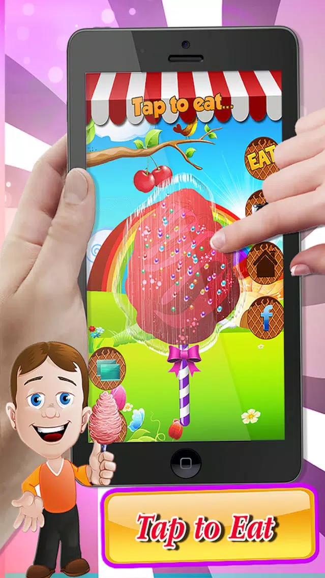 Baby Rainbow Cotton Candy Maker - Fun Cooking free Screenshots