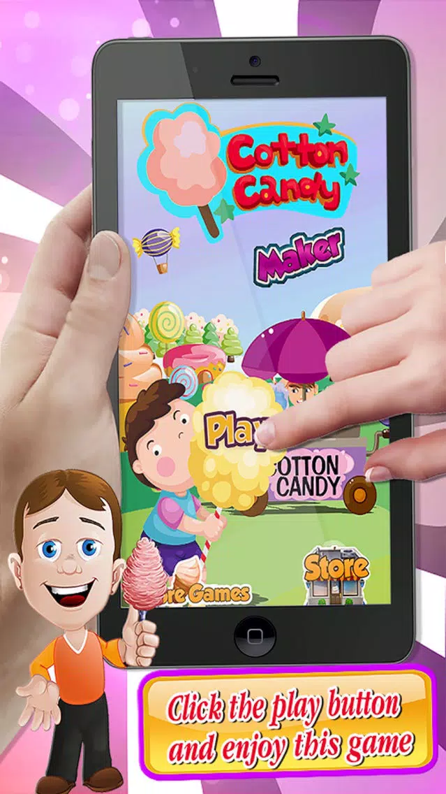 Baby Rainbow Cotton Candy Maker - Fun Cooking free Screenshots