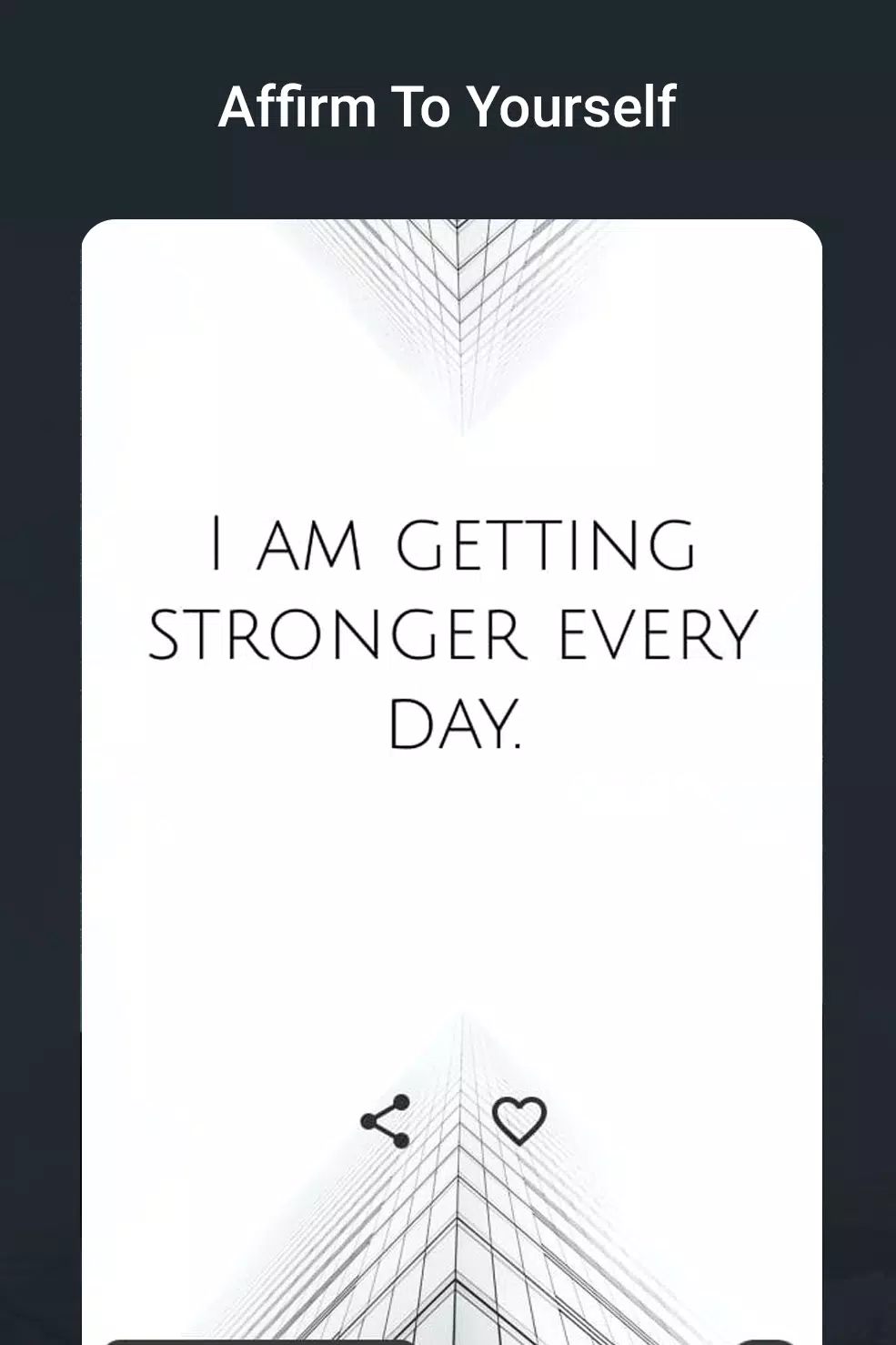 Positive Daily Affirmation App Screenshots