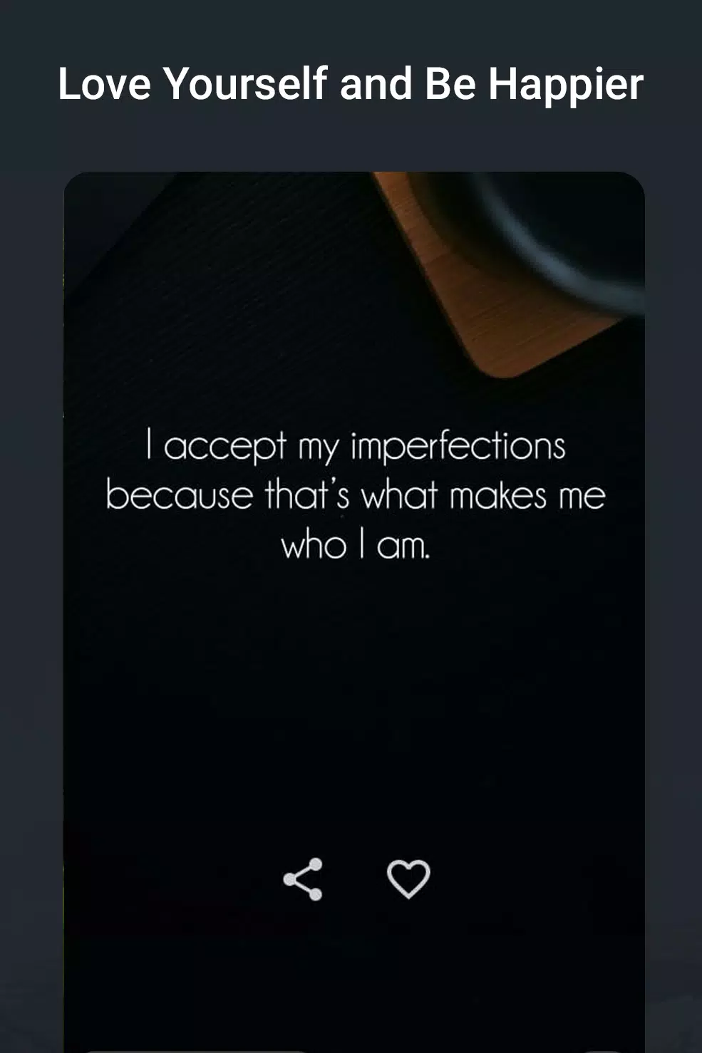 Positive Daily Affirmation App Screenshots
