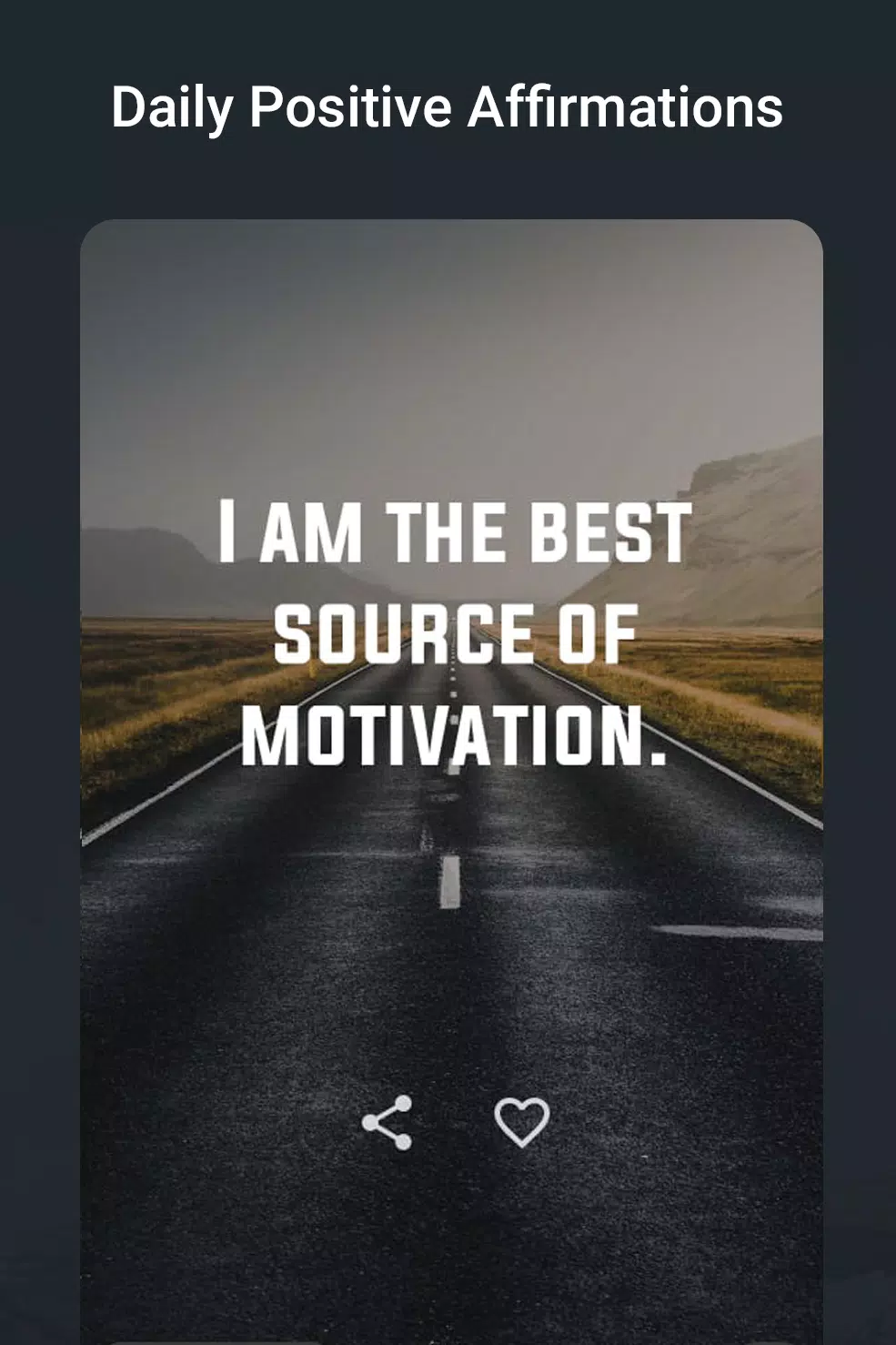 Positive Daily Affirmation App Screenshots