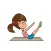 Workout Girl Stickers Pack Text Message