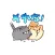 plump dog & plump cat stickers