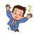 Office Man Stickers