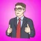 Handsome Man Stickers