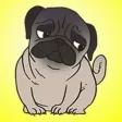 Cute Bulldog Stickers Cute Bulldog Stickers