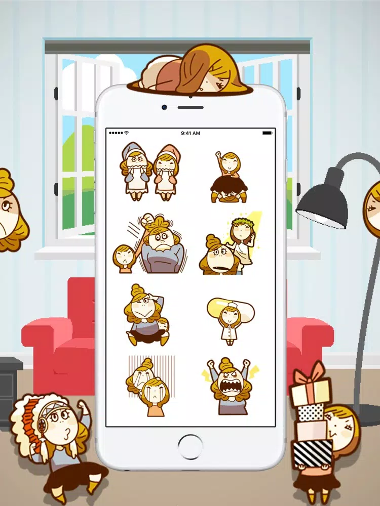 Sisters Stickers iPad Screenshots