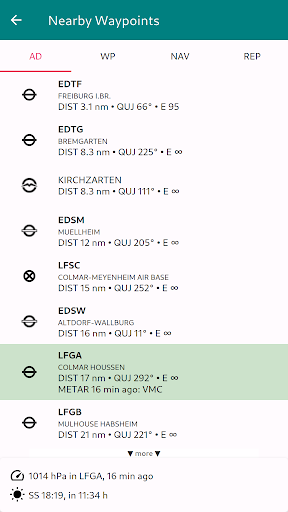 Enroute Flight Navigation Screenshots