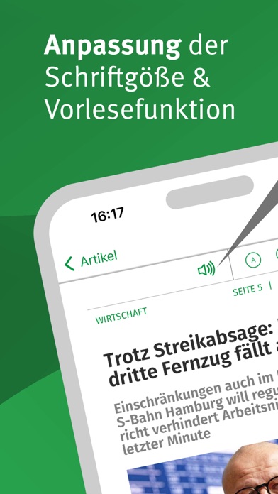 Tangkapan skrin Bergedorfer Zeitung EPaper