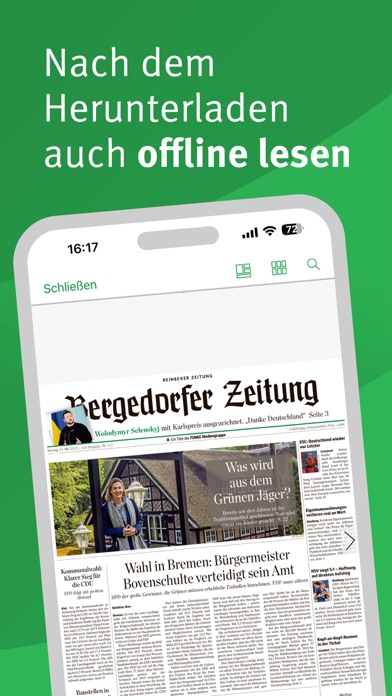 Tangkapan skrin Bergedorfer Zeitung EPaper