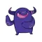 Violet Monster Stickers