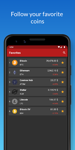 Crypto Prices Screenshots