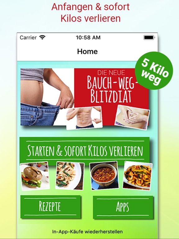 Blitz Diät - Schnell abnehmen iPad Screenshots
