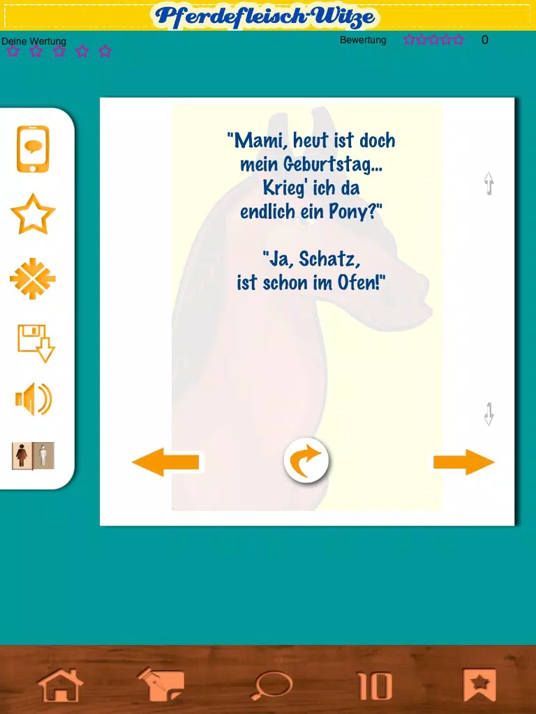 Pferdefleisch-Witze - Coole Sprüche & Witze über Lebensmittel-Skandale! iPad Screenshots