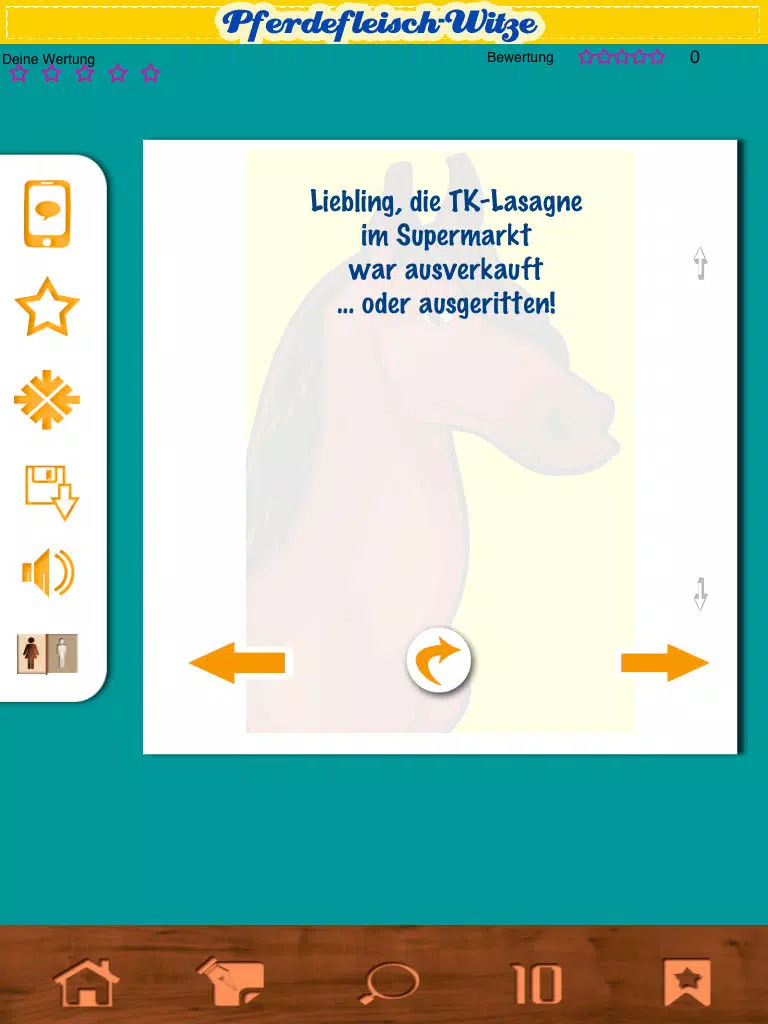 Pferdefleisch-Witze - Coole Sprüche & Witze über Lebensmittel-Skandale! iPad Screenshots