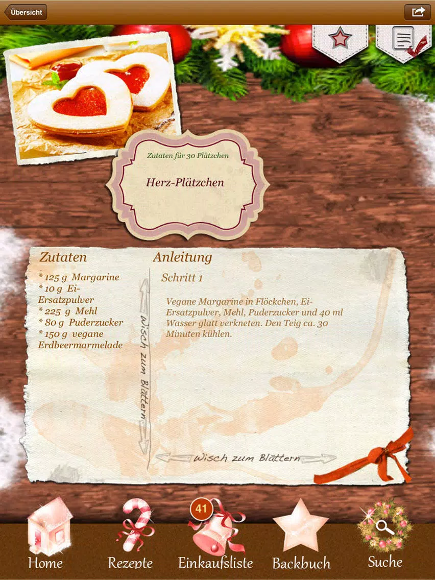 Vegane Plätzchen - Vegan! Rezepte Weihnachten iPad Screenshots