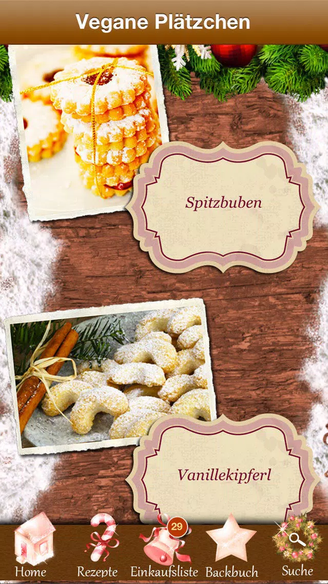 Vegane Plätzchen - Vegan! Rezepte Weihnachten Screenshots