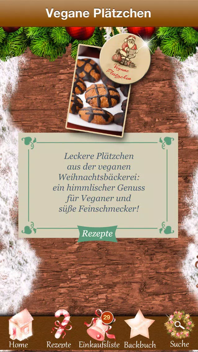 Vegane Plätzchen - Vegan! Rezepte Weihnachten Screenshots