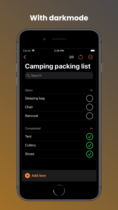 Checklists: Repeating To-Dos Screenshots