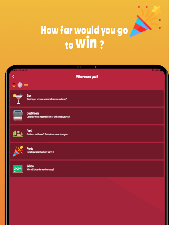 I Dare You - play with friends iPad  स्क्रीनशॉट