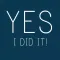 Yes, I did it