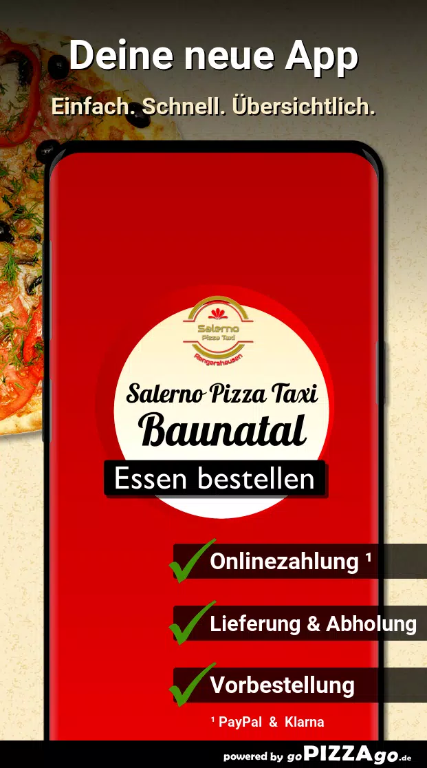 Salerno Pizza Taxi Baunatal Screenshots