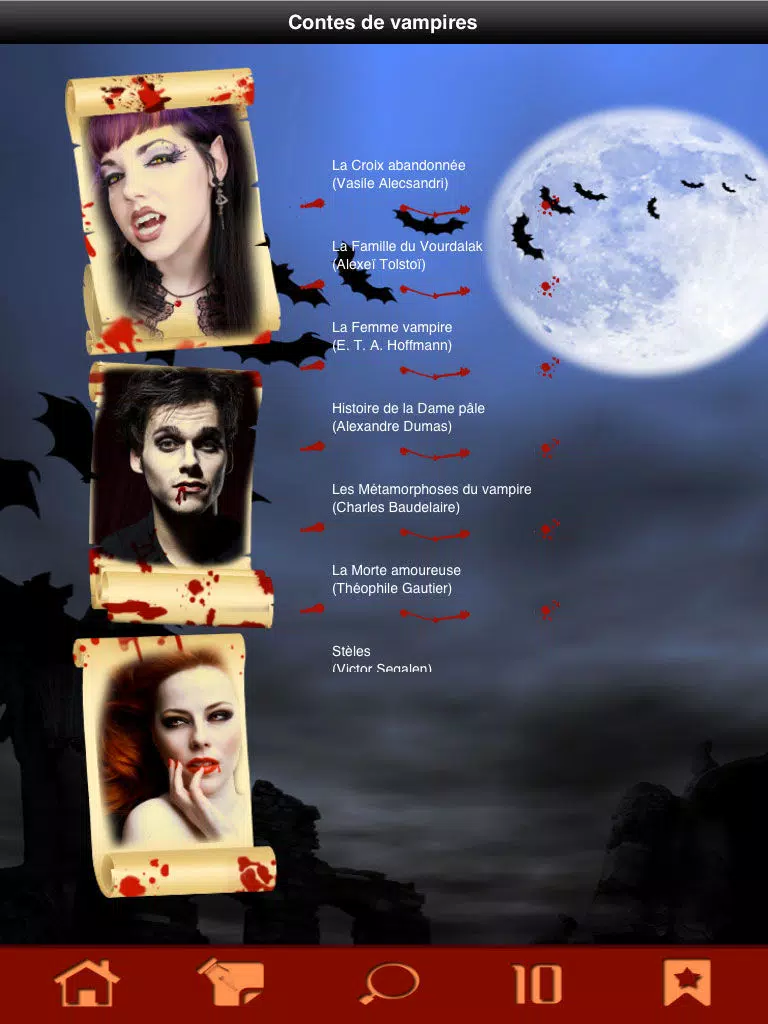 Contes de vampires - Histoires frissons! iPad Screenshots