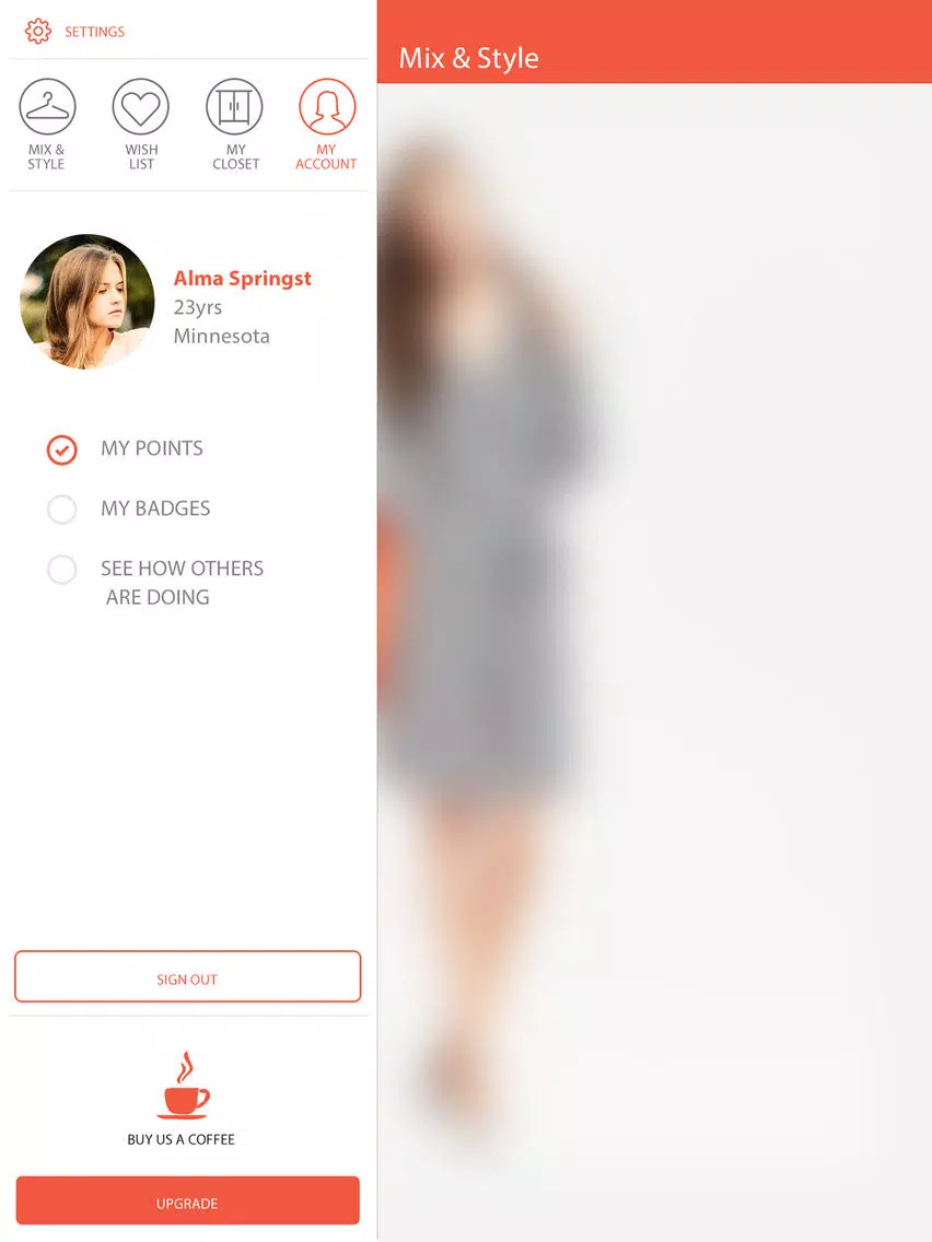 Mix & Style – Dressing Room and Virtual Closet App iPad Screenshots