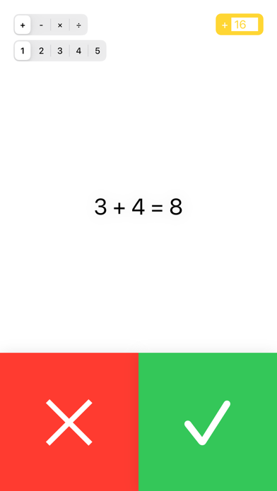 Math Intuition Trainer Screenshots