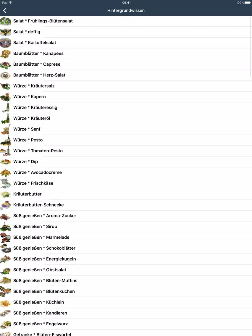 Wildpflanzen zum Genießen iPad Screenshots