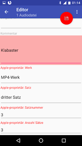 Classical Music Tagger Screenshots
