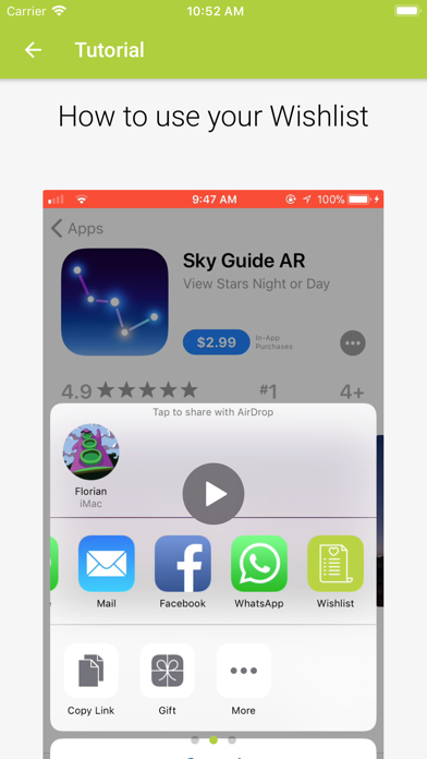 Your App Wishlist Screenshots