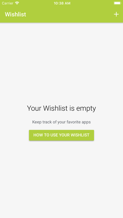 Your App Wishlist Screenshots