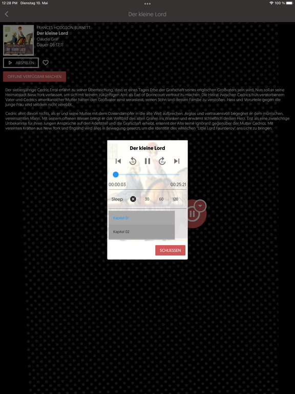 vorleser.net iPad Screenshots