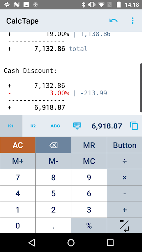 CalcTape Calculator with Tape Screenshots
