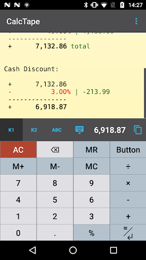 CalcTape Calculator with Tape Screenshots