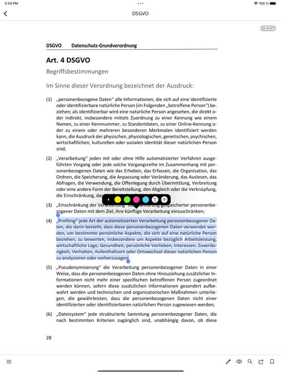 Praxishandbuch des Notariats iPad Screenshots
