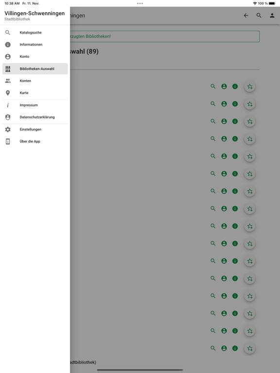 mobilOPAC YourBib iPad Screenshots