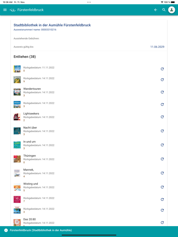 mobilOPAC YourBib iPad Screenshots