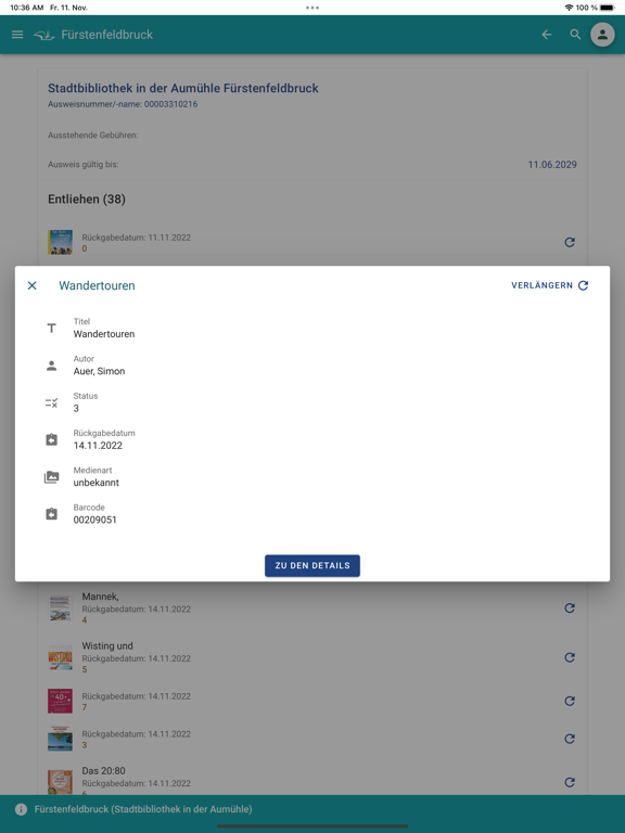 mobilOPAC YourBib iPad Screenshots