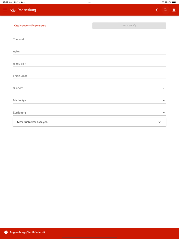 mobilOPAC YourBib iPad Screenshots